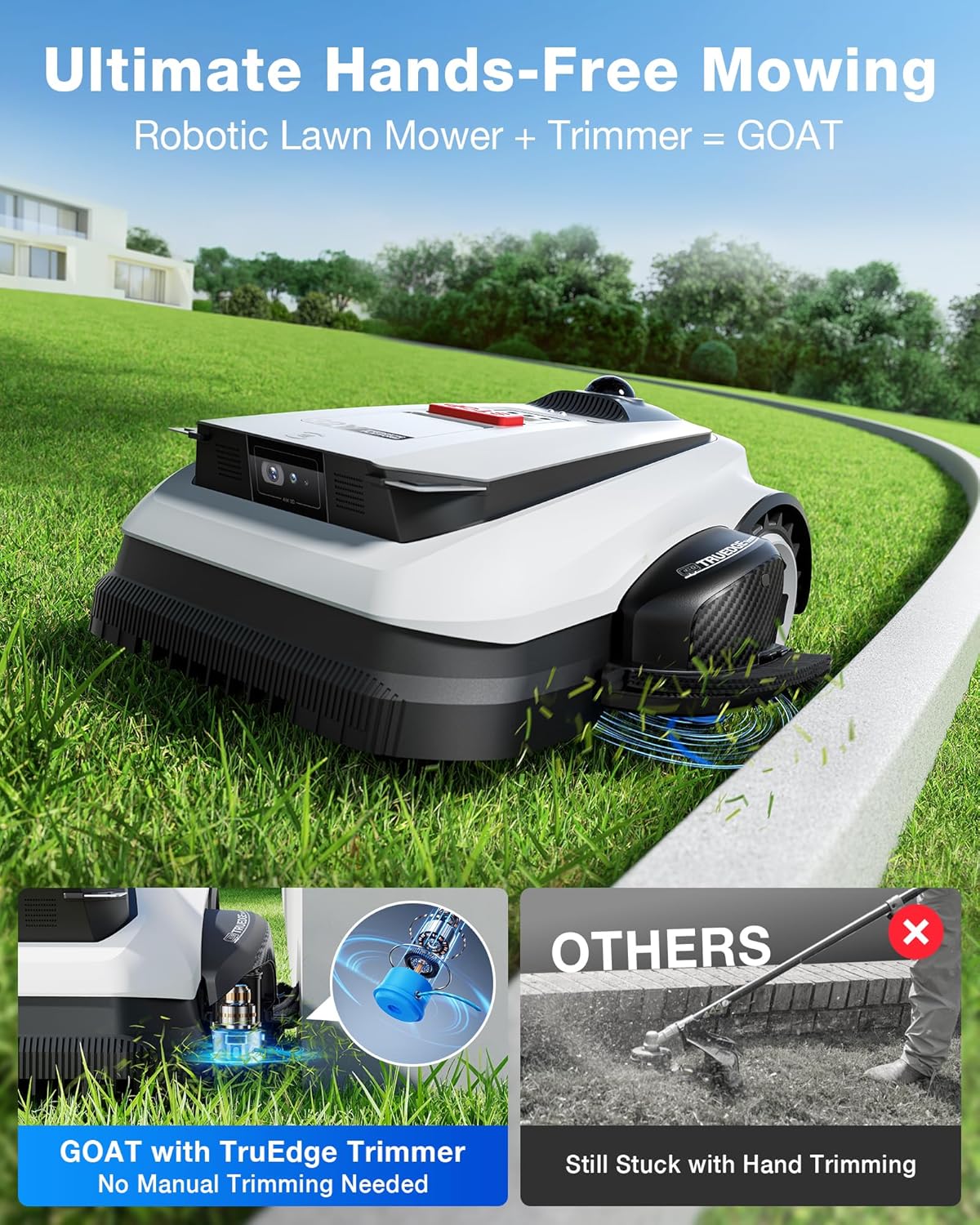 ECOVACS Goat A2000 LiDAR PRO Robotic Lawn Mower for Up to 1/2 Acre
